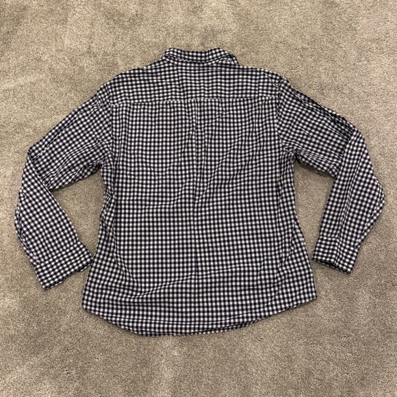 Frank & Eileen Men’s Finbar Blue White Gingham Check Button Down Size Large - Picture 9 of 9
